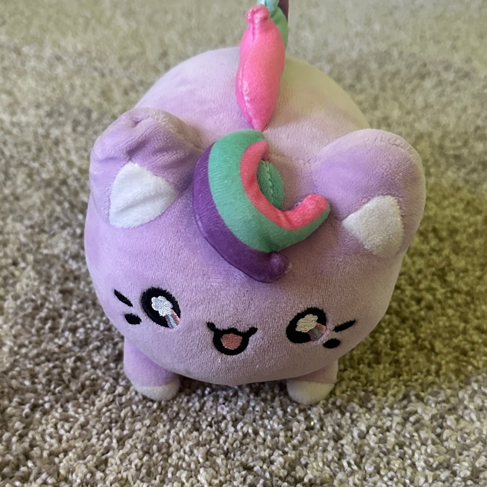 Purple Unicorn Cat Plush Toy